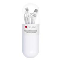 USB C to Lightning Cable Forcell F-Energy PD 27W Tube 1 m C291 white