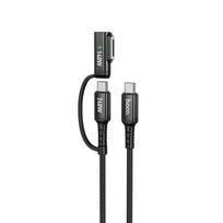 Cable 2in1 USB C to USB C / Mag3 Hoco 240W 1.8 m U142 black