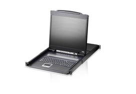 Aten 8-Port 19"" LCD KVM Switch  with Swiss/German Keyboard