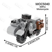 Kūrybiškas motociklo MOC konstravimo kaladėlių modelis, filmo/anime personažas, karinis priekaba, surinkimo kaladėlės žaislai vaikams