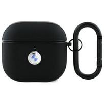 BMW AirPods 4 odinis dėklas, juodas, sidabrinis logotipas