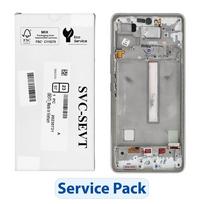ServicePack LCD ekranas SAMSUNG A53 5G A536B GH82-28024B baltas
