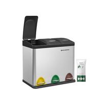Dėžė atliekų rūšiavimui Songmics, 24 L (3 x 8 L)