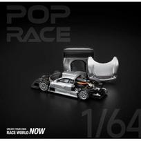 Pop Race Modeliukas 1/64 Mercedes-Benz AMG CLK GTR, silver