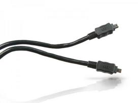 Conceptronic CC44FW18 FireWire 400 Cable, 4-p 1.8m, Black, M/M, 400Mbit/s, IEEE 1394/1394a