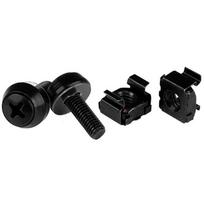 StarTech.com M5 x 12mm - Screws and Cage Nuts - Schrauben für Rack - Schwarz (CABSCREWM5B)