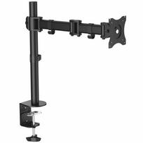 StarTech.com Desk Mount Monitor Arm for up to 86,40cm (34) VESA Compatible Displays, Articulating Pole Mount with Single Monitor Arm, Ergonomic Height Adjustable, Desk Clamp or Grommet, Black - Small Footprint Design (ARMPIVOTB) - Verstellbarer Arm - für LCD-Display - Stahl - Bildschirmgröße: 68.6 cm (34) - für P/N: ARMSTSLG
