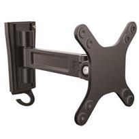 StarTech.com Monitorarm für Wandmontage - Ein Gelenk - Für VESA Monitore / Flachbild TV für bis zu 68,60cm (27)  (15Kg) - Monitor Wandhalterung - Verstellbarer Arm (Befestigungsplatte) für Monitor/flaches Paneel - Aluminium - Schwarz - Bildschirmgröße: 33-68.6 cm (13-27)