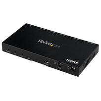 StarTech.com HDMI Splitter - 2 Port - 4K 60Hz with Built-In Scaler - Video-/Audio-Splitter - 2 x HDMI - Desktop