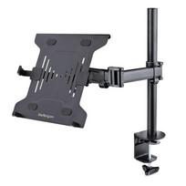 StarTech.com Monitor und Laptop halterung - Monitorarm/Notebookarm mit Tischhalterung - Monitore bis 86,40cm (34)  (8kg) und Laptops (4.5kg) - Schwenkbarer/Höhenverstelbarer Laptop/Monitorständer (A-LAPTOP-DESK-MOUNT)