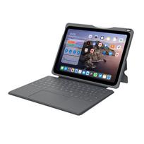 DEQSTER Smart Rugged Touch Plus Keyboard 10.9 - QWERTZ - Deutsch - Mechanischer Switch - Apple - iPad 10.9 (10. Gen.) - Grau (90-2000013)