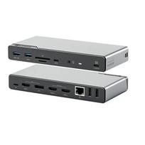 ALOGIC DV4 - Dockingstation - für Laptop - USB-C / USB-A - 3 x HDMI, DP - 1GbE (DUCDV4)