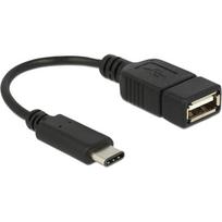 DeLOCK - USB-Adapter - USB Typ A, 4-polig (W) - 24-Pin-USB Typ C (M) - 15cm (USB 3,1) - Schwarz (65579)