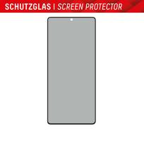 Displex Privacy Panzerglas (10H) für Samsung Galaxy S23 Ultra - Eco-Montagerahmen - Privacy Filter (01777)