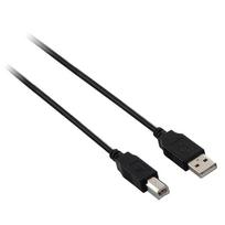 V7 USB CABLE 5M A TO B USB-Kabel, A/B - USB A/USB B - Länge 5.0m - Farbe: schwarz (V7E2USB2AB-05M)