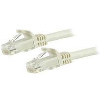 StarTech.com 1.5m CAT6 Ethernet Cable, 10 Gigabit Snagless RJ45 650MHz 100W PoE Patch Cord, CAT 6 10GbE UTP Network Cable w/Strain Relief, White, Fluke Tested/Wiring is UL Certified/TIA - Category 6 - 24AWG (N6PATC150CMWH)