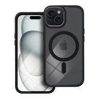 COLOR EDGE MAG COVER dėklas suderinamas su MagSafe IPHONE 15 juodas
