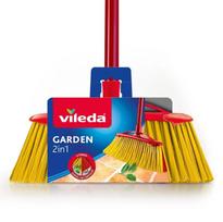 Šluota VILEDA 2in1 Sodo Lauko (raudona/gelsva)