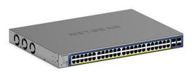NETGEAR 52 prievadų PoE Gigabit/10G krūvinamas išmanusis jungiklis (GS752TXP)