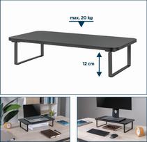 Gembird MS-TABLE-03 monitorių laikiklis / stovas stalui juodas