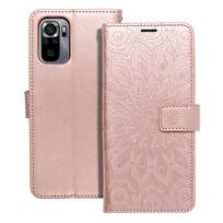 MEZZO knygos dėklas XIAOMI Redmi Note 10 / 10S mandala rožių auksu