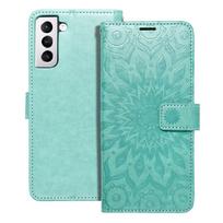 MEZZO knygų dėklas SAMSUNG A12 / M12 mandala žalia