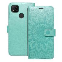 MEZZO knygų dėklas XIAOMI Redmi 9C / 9C NFC mandalos žalia
