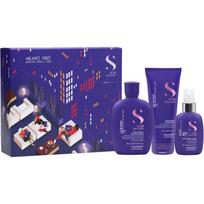Alfaparf Milano Semi di Lino Blonde Holiday Kit dovanų rinkinys šviesiems ir šviesintiems plaukams 3 vnt.
