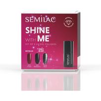 Semilac Set Shine With Me nagų lakų rinkinys naudojant UV / LED lempą