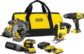 Stanley ST V20 Kit SFMCK412MDS (SFMCD711+SFMCS600+SFMCS500B+SFMCW220B) 1x4.0 1x2.0Ah +ACC Bag