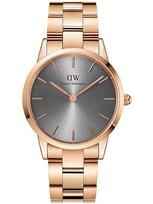 DANIEL WELLINGTON Iconic Link Pilkas Vyriškas Laikrodis DW00100332 (zw003a)