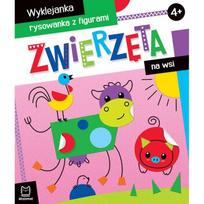 Gyvūnai kaime. Piešimo knyga 4+ KS0728