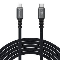 Wozinsky WPS-UY415S USB-C Thunderbolt 4 Kabelis 240W 1.5m 4K - Juodas