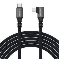 Wozinsky WPS3-UY41S USB-C Thunderbolt 4 240W 1m 4K Kampinis Kabelis - Juodas