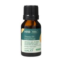 H&B vitaminas D3 400 TV kūdikiams, skystis, 15 ml