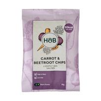H&B morkų ir burokėlių traškučiai, 16 g