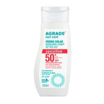 AGRADO SUN CARE SENSITIVE SPF50+ apsauginis kremas nuo saulės, 250 ml