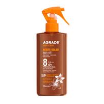 AGRADO SUN CARE SPF8 įdegio aliejus, 200 ml