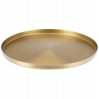 Metalinis dekoratyvinis padėklas aukso spalvos, 30 cm