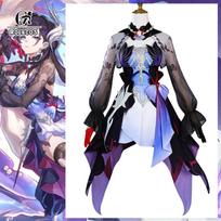 Game Honkai Star Rail Hysilens Cosplay Costume Wave Strumming Knight Hysilens Women Dress Halloween Carnival Party Suit XS