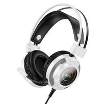 Hoco W110 Resource žaidimų ausinės su laidu USB + Jack 3.5 In-Ear baltos
