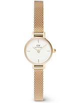 DAMES ZIJDER DANIEL WELLINGTON Petite Mini Gold Nerūdijančio plieno 19mm DW00100745 + DĖŽUTĖ (zw523b)