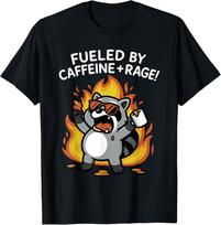 Fueled By Caffeine Rage T-Shirt XL