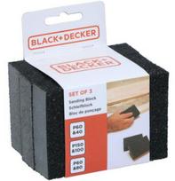 Šlifavimo kaladėlės Black+Decker Sanding Blocks, 3vnt.