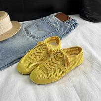 Naujo stiliaus prabangūs moteriški vasariniai batai su raišteliais Forrest Gump stiliaus moteriški sportbačiai iš natūralios odos su tinkleliu vėdinimui Zapatos Mujer 35 raudona