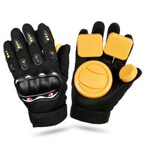 Longboard Slide Gloves Skateboard Gloves Mittens with Sliding Blocks Longboard Downhill Slide Gloves