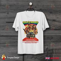 Kelly herojai Clint Eastwood Oddball Karo kareivis Retro filmas UNISEX marškinėliai B451 L