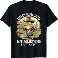 Nediagnozuota, bet kažkas negerai Juokingi Kaubojai Varlės Marškinėliai unisex Marškinėliai XL