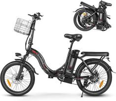 Sulankstomas elektrinis dviratis - SAMEBIKE - CY20-FT-BK - 250W - 20 colių - Nuvažiuojamas atstumas 60-110 km