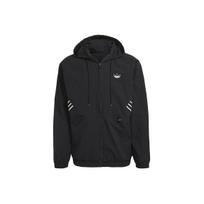 Adidas Originals Trefoil Sprt Arc Windbreaker Casual Hooded Jacket Men Outerwear Black GN5505 XS